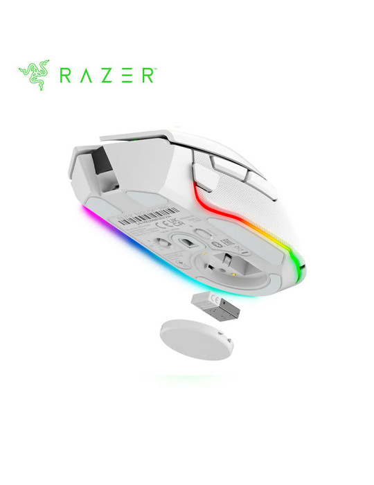 Souris Razer Sans Fil Basilisk V3 Pro Blanc - RZ01-04620200-R3G1