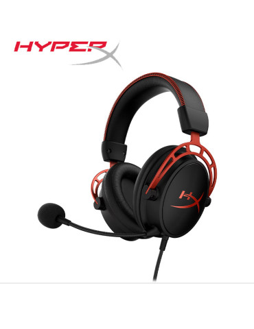 HyperX  casque USB  Cloud Alpha ROUGE HX-HSCA-RD/EM 2