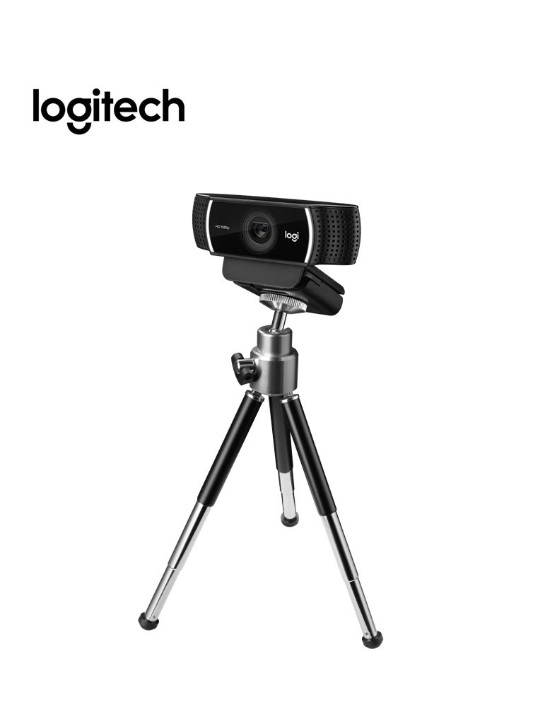 Logitech Webcam  C922 Pro Stream  Tripod  NOIR  USB