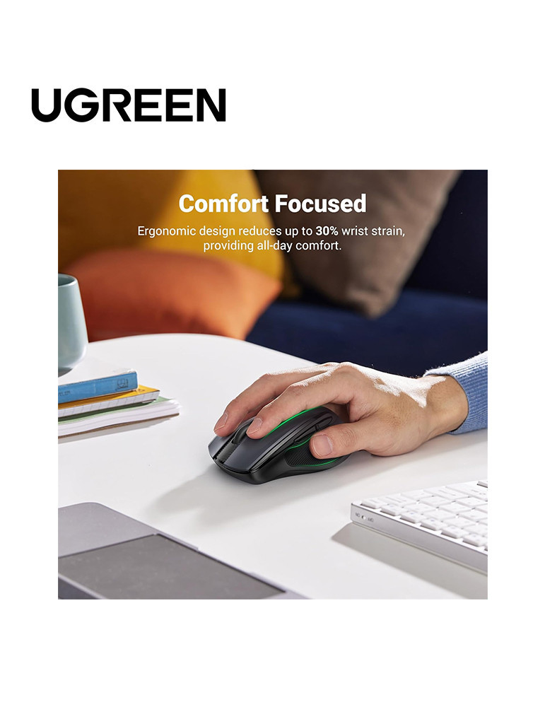 Souris Ugreen  sans fil Design Egr 15M Noir (90545)