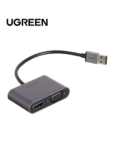 Ugreen Convertisseur USB 3.0 to HDMI+VGA 2
