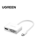 Ugreen Convertisseur USB-C to HDMI+VGA Blanc