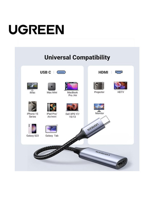 Ugreen Cable USB-C to HDMI Female