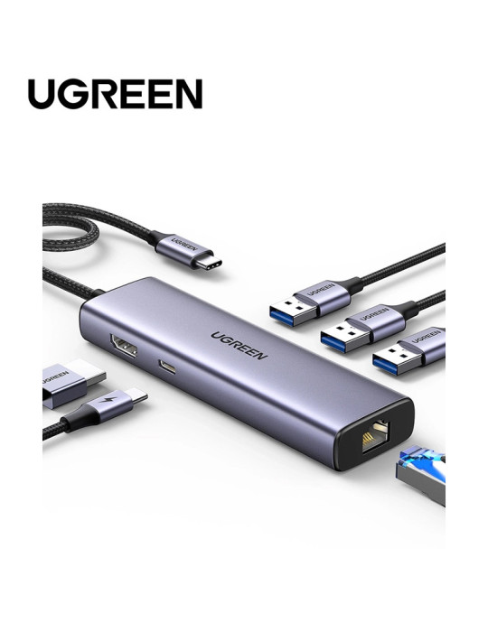 Ugreen Station d accueil USB-C 6 en 1