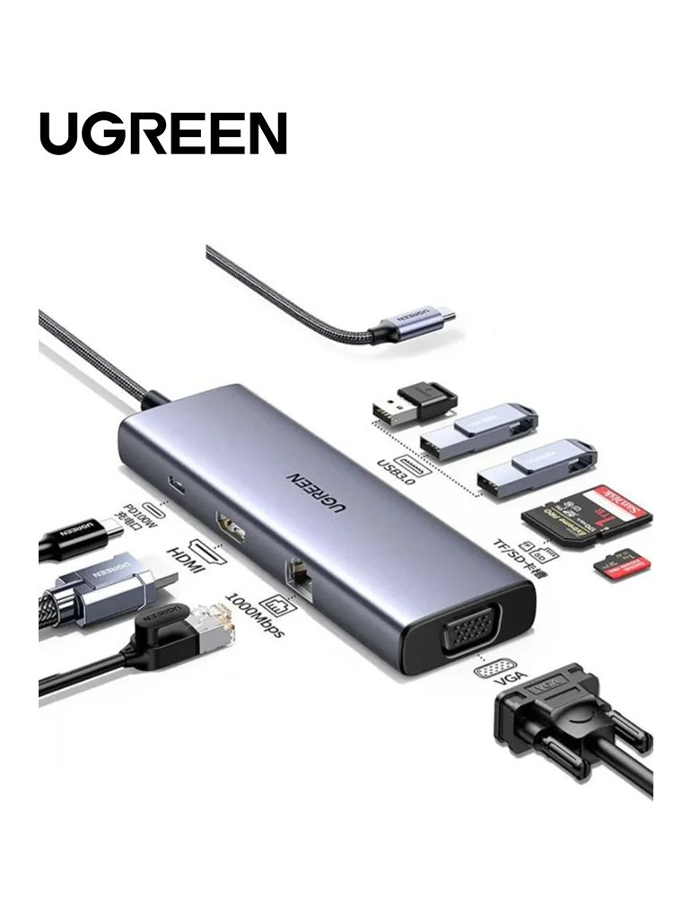 HUB USB-C Ugreen 9 en 1 (15600)