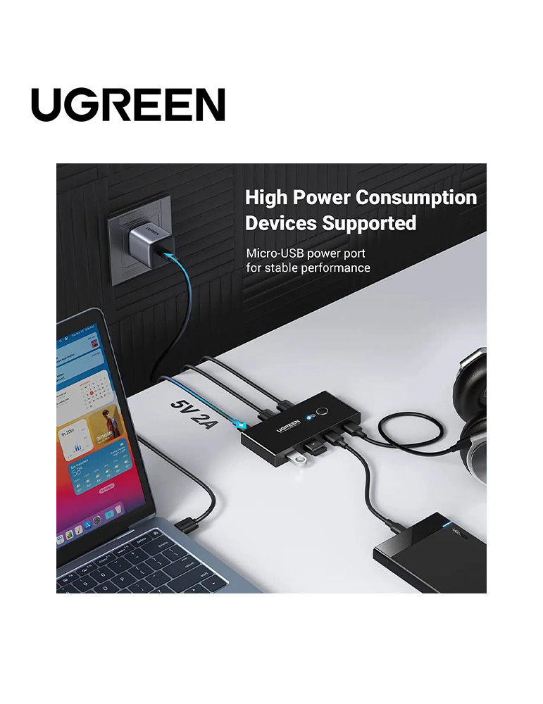 Ugreen Switch Commutateur 2x4 USB 3.0