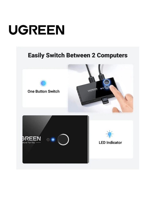 Ugreen Switch Commutateur 2x4 USB 3.0