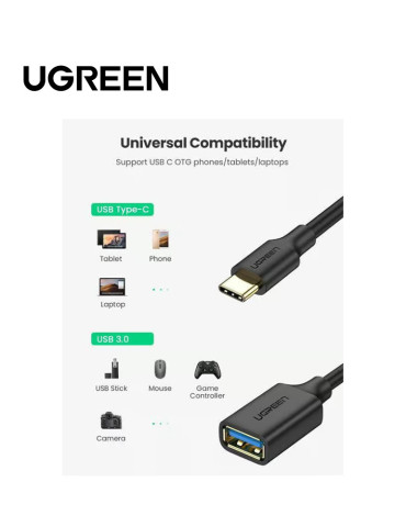 Ugreen USB-C Male To USB 3.0 A Female OTG Cable 2