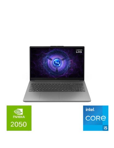 LENOVO  LOQ 15IRX9  i5-12450HX/16GB/SSD 512GB NVMe/RTX 2050/15.6 FHD 144Hz/DOS/GRIS