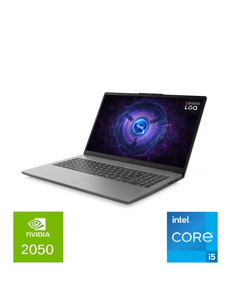 LENOVO  LOQ 15IRX9  i5-12450HX/16GB/SSD 512GB NVMe/RTX 2050/15.6 FHD 144Hz/DOS/GRIS