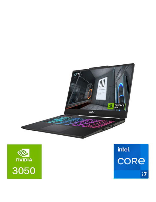 MSI Cyborg 15 i7-13620H / 16 Go RAM / 512 Go SSD / RTX 3050 / 15,6" Full HD 144 Hz /DOS / Noir