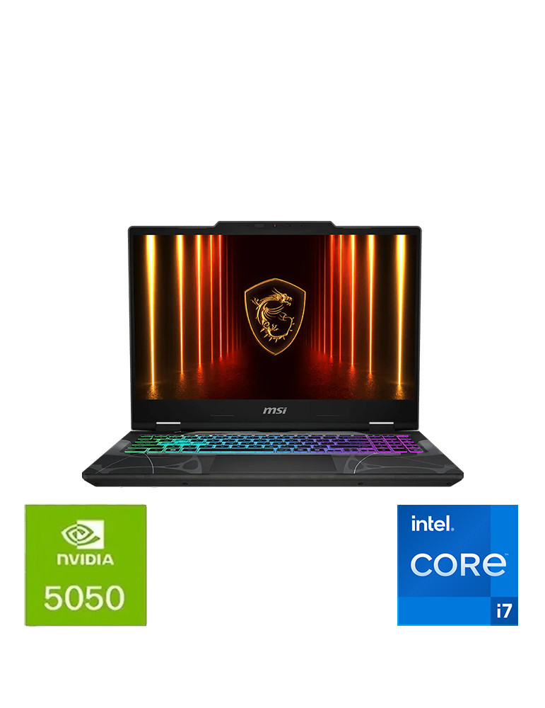 MSI Cyborg I7 / i7-13620H / 16 Go RAM / 512 Go SSD / RTX 5050 / 15,6" Full HD 144 Hz /DOS / Noir
