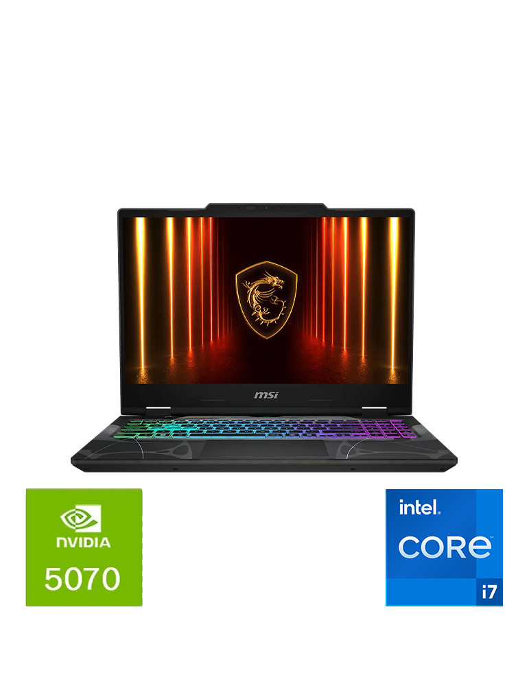 MSI Cyborg 15 i7 / 16 Go RAM /  1T o SSD / RTX 5070 / 15,6" Full HD 144 Hz /DOS / Noir