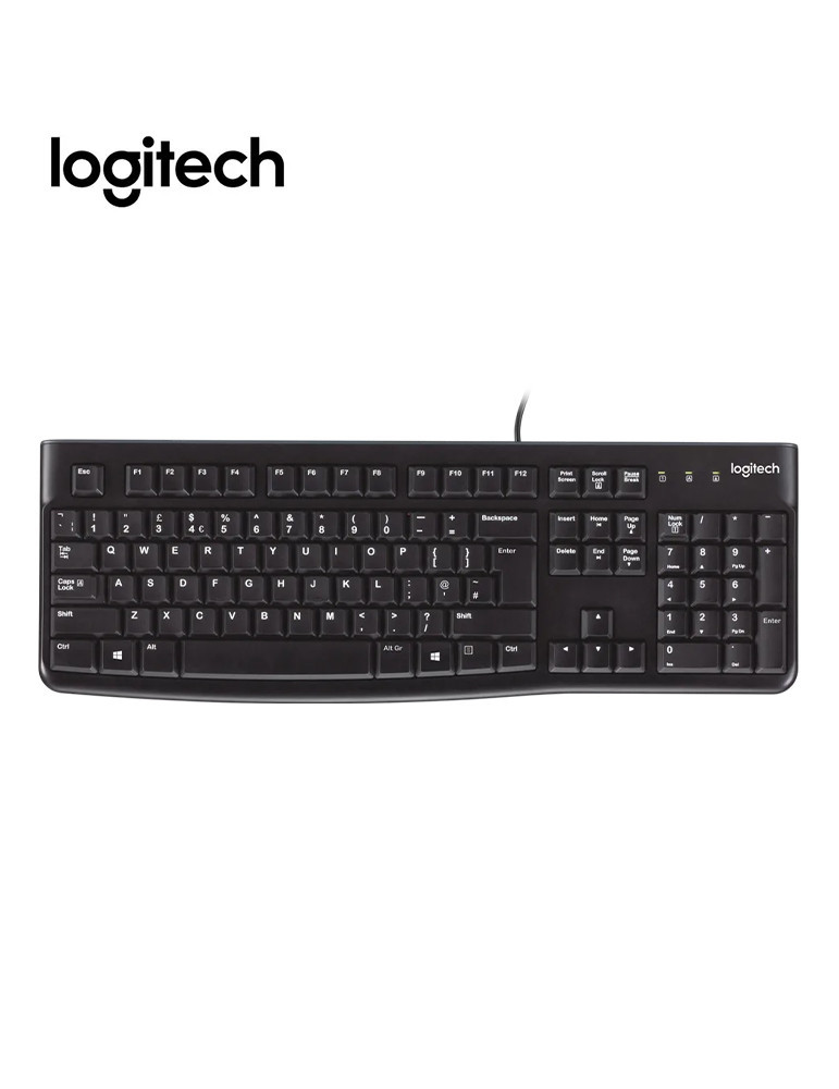 Logitech Clavier USB K120 Corded  Noir