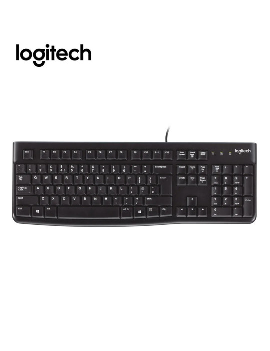 Logitech Clavier USB K120 Corded  Noir