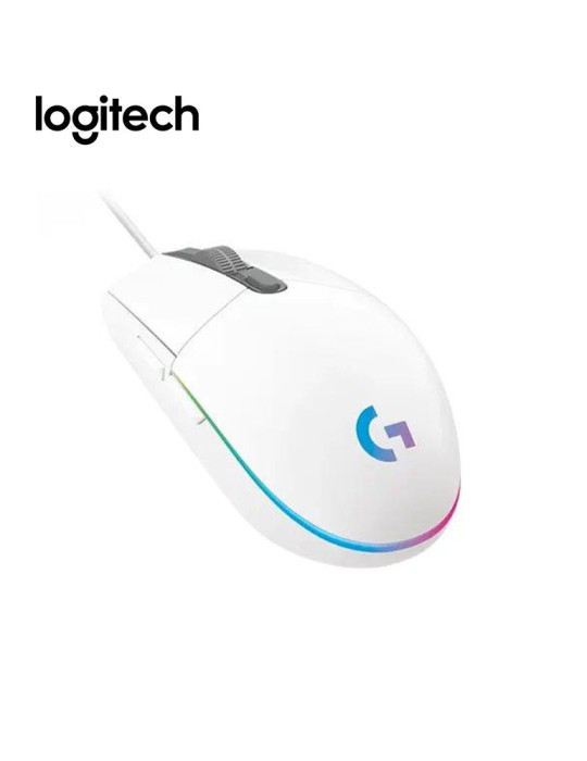 Logitech Souris Gaming USB G102 LIGHTSYNC BLANC