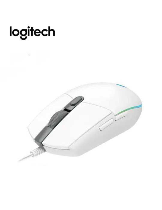 Logitech Souris Gaming USB G102 LIGHTSYNC BLANC