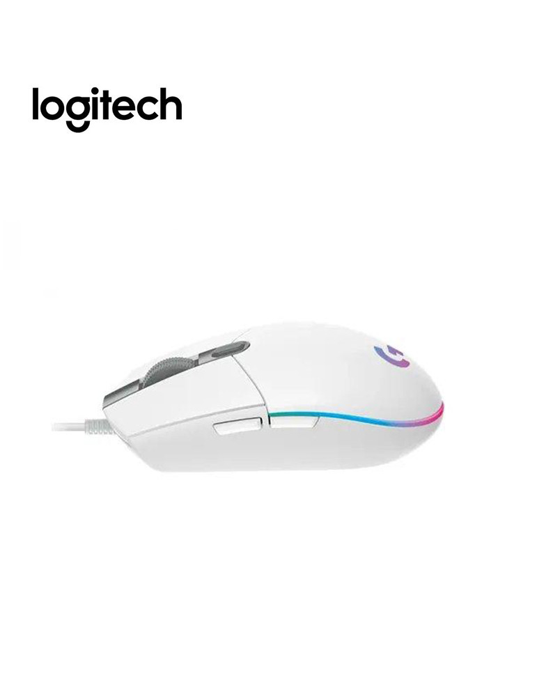 Logitech Souris Gaming USB G102 LIGHTSYNC BLANC