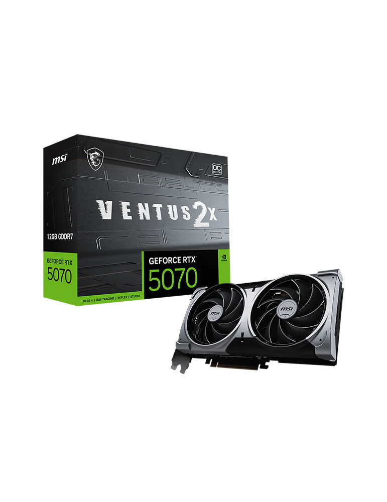 Carte Graphique MSI GeForce RTX 5070 12G VENTUS 2X OC