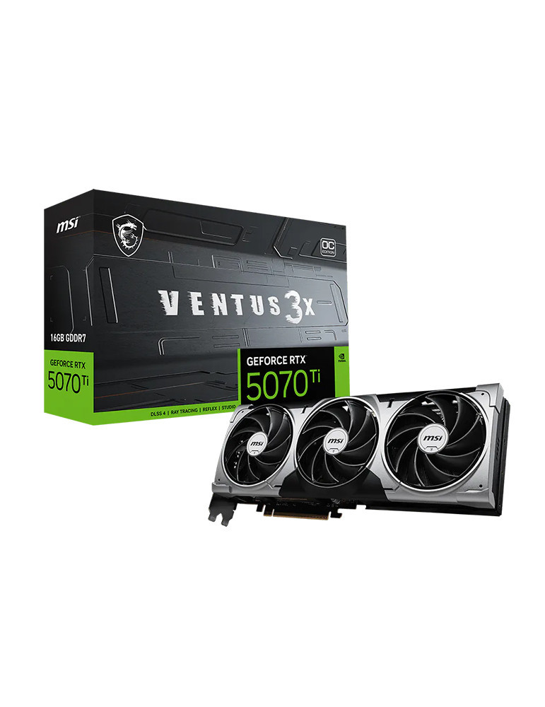 Carte Graphique MSI GeForce RTX 5070 Ti 16G VENTUS 3X OC