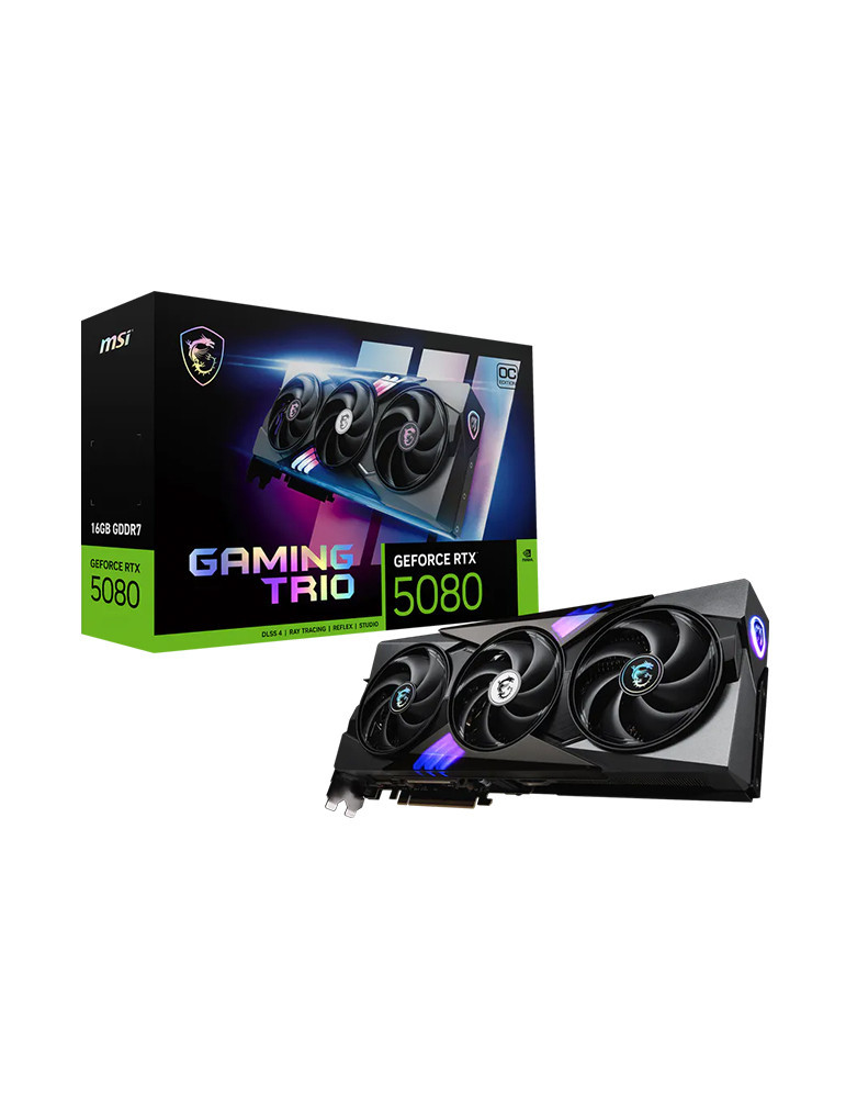 Carte Graphique MSI GeForce RTX 5080 16G GAMING TRIO OC